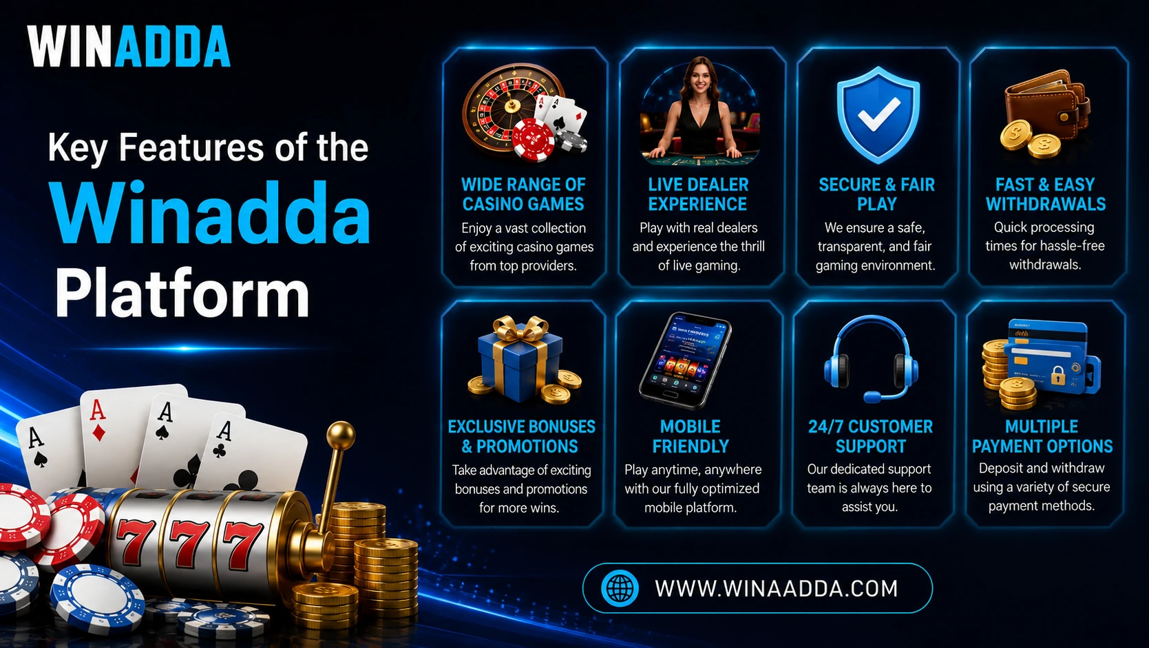 Read more about the article Key Features of the Winadda Platform