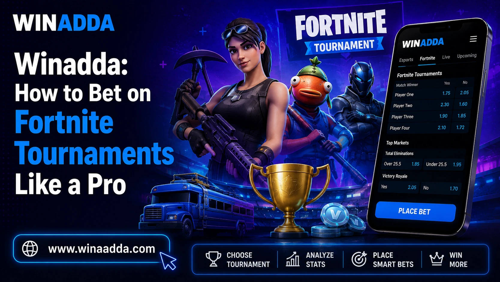Winadda: How to Bet on Fortnite Tournaments Like a Pro